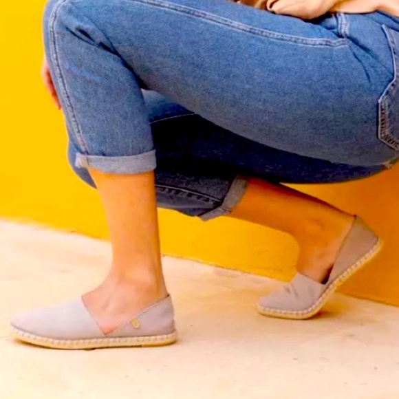 Verbenas Shoes - Verbenas women’s Carmen Espadrilles - Suede Stone Made in Spain New